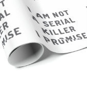 Ich bin nicht ein Serienmörder, verspreche ich Geschenkpapier (Rolleneckpunkt)