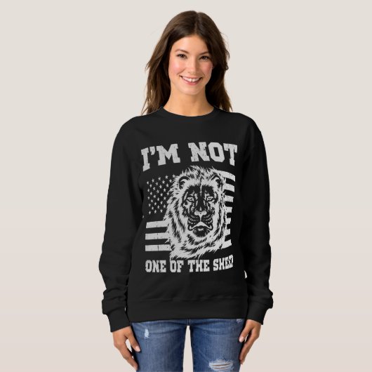 Ich bin nicht eine der Fahnen der amerikanischen F Sweatshirt (Vorne ganz)