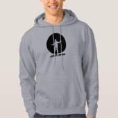 Ich bin NICHT eine Zahl! (Schwarzes) Hoodie (Vorderseite)