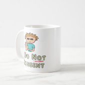 Ich bin nicht einverstanden kaffeetasse (Vorderseite Links)