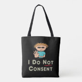 Ich bin nicht einverstanden tasche (Rückseite)