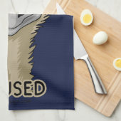 Ich bin nicht Emused lustiges Emu-Wortspiel Geschirrtuch (Viertel Falte)