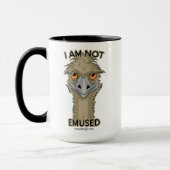 Ich bin nicht Emused lustiges Emu-Wortspiel | Tasse (Links)