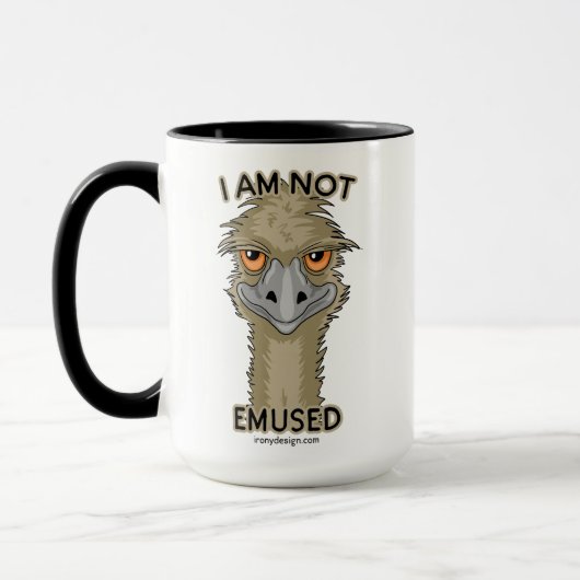Ich bin nicht Emused lustiges Emu-Wortspiel | Tasse (Links)