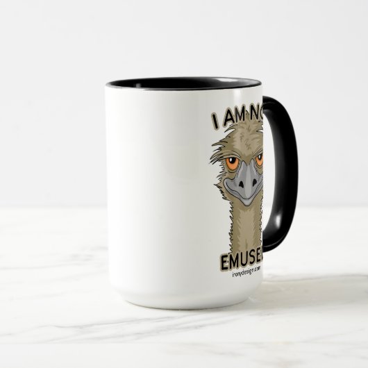 Ich bin nicht Emused lustiges Emu-Wortspiel | Tasse (VorderseiteRechts)
