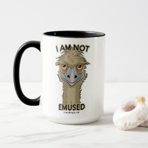 Ich bin nicht Emused lustiges Emu-Wortspiel   Tasse