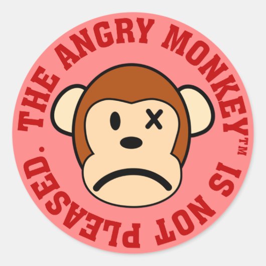 Ich bin nicht erfreut über Ihre Leistung Runder Aufkleber (Vorderseite)