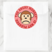 Ich bin nicht erfreut über Ihre Leistung Runder Aufkleber (Tasche)