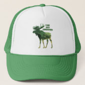 Ich bin nicht erstaunt Fun Quote Camouflage Elch T Truckerkappe (Vorderseite)
