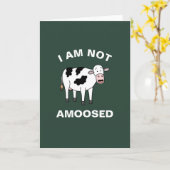 Ich bin nicht erstaunt Funny Farm Animal Cow Pub Karte (Gelbe Blume)
