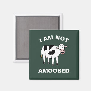 Ich bin nicht erstaunt Funny Farm Animal Cow Pub Magnet