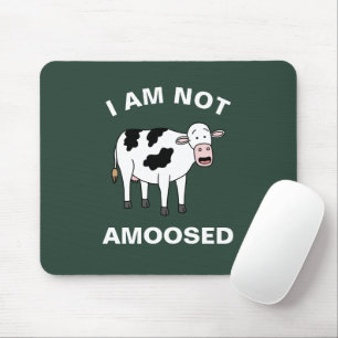 Ich bin nicht erstaunt Funny Farm Animal Cow Pub Mousepad