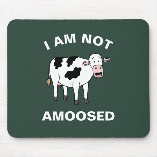 Ich bin nicht erstaunt Funny Farm Animal Cow Pub Mousepad (Vorne)