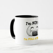 Ich bin NICHT FAT. Ich bin VOLL FREUNDE! Tasse (Vorderseite Links)