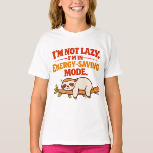 Ich bin nicht faul – Energiesparmodus-Logo T-Shirt
