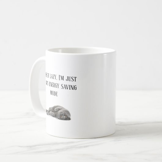 Ich bin nicht faul+faul kaffeetasse (Vorderseite Links)