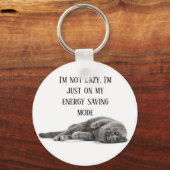 Ich bin nicht faul+faul schlüsselanhänger (Vorderseite)