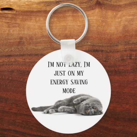 Ich bin nicht faul+faul schlüsselanhänger (Vorderseite)