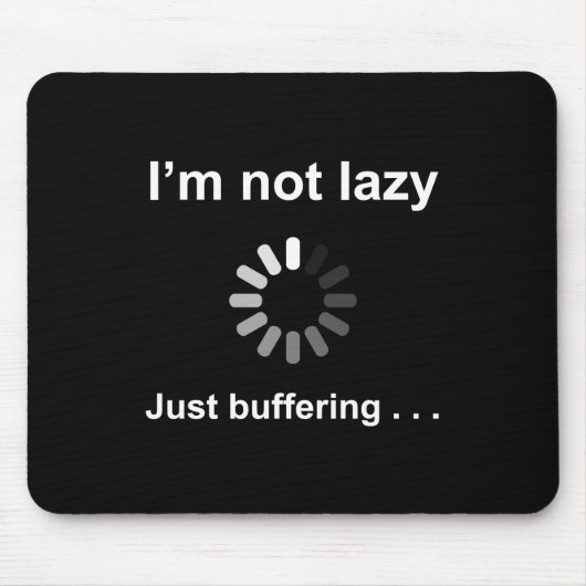 Ich bin nicht faul - gerade abdämpfend - mousepad (Vorne)