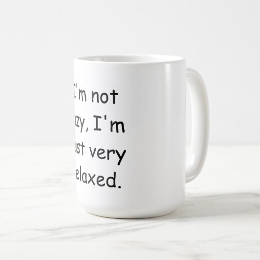 Ich bin nicht faul, ich bin einfach sehr entspannt kaffeetasse (VorderseiteRechts)