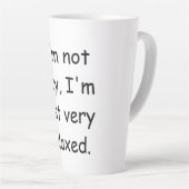 Ich bin nicht faul, ich bin einfach sehr entspannt milchtasse (Rechte Ecke)