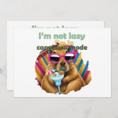 Ich bin nicht faul, ich bin in Capybara Modus, lus Einladung (Vorne/Hinten)