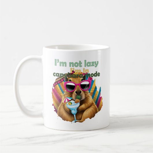Ich bin nicht faul, ich bin in Capybara Modus, lus Kaffeetasse (Links)
