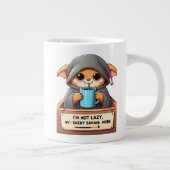 Ich bin nicht faul Jumbo-Tasse (Rechts)