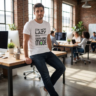 Ich bin nicht faul   Niedriger Batteriestand Lusti Tri-Blend Shirt