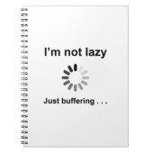 Ich bin nicht faul - nur puffernd notizblock (Vorderseite)