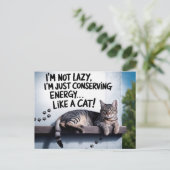 Ich bin nicht faul postkarte (Stehend Vorderseite)