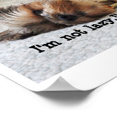 "Ich bin nicht faul" Value Poster (Ecke)