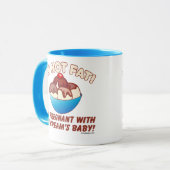 Ich bin nicht fett! Ich bin mit dem Baby der Tasse (Vorderseite Links)