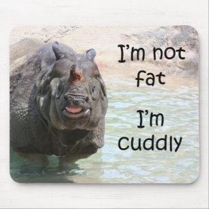 Ich bin nicht fett mousepad