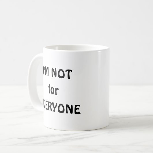 Ich bin nicht für alle kaffeetasse (Vorderseite Links)