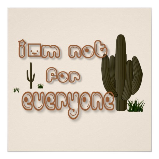 Ich bin nicht für jeden... poster (Vorderseite)