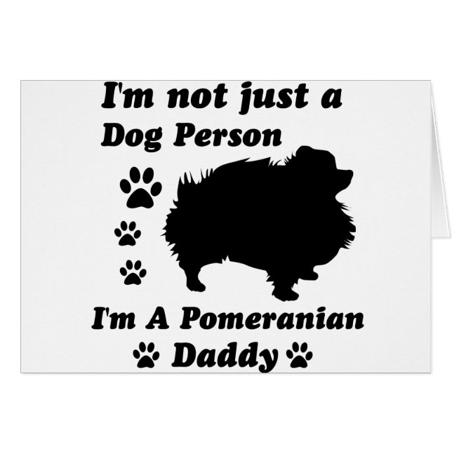 Ich bin nicht gerade eine Hundeperson; Ich bin ein (Vorderseite (Horizontal))