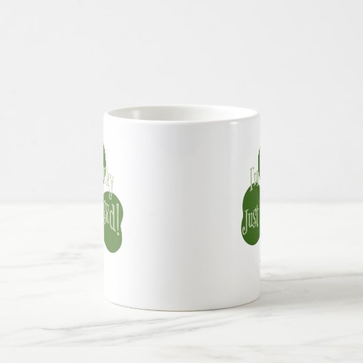 Ich bin nicht glücklich, nur gesegnetes Kleeblatt  Kaffeetasse (Mittel)