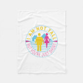 Ich bin nicht groß, aber du bist nur kurz fleecedecke (Vorderseite)