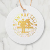 Ich bin nicht groß, aber du bist nur kurz geschenkanhänger (Vorderseite)