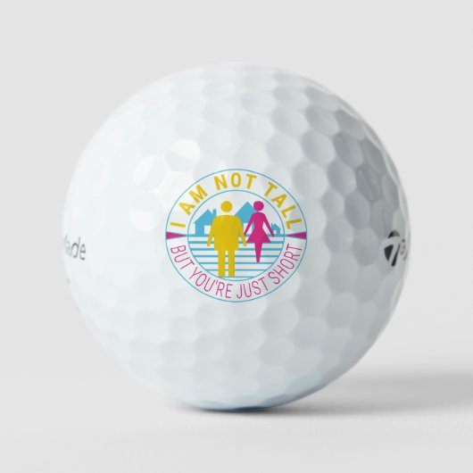 Ich bin nicht groß, aber du bist nur kurz golfball (Vorderseite)