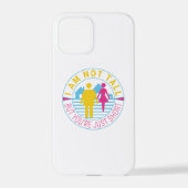 Ich bin nicht groß, aber du bist nur kurz iPhone hülle (Rückseite)