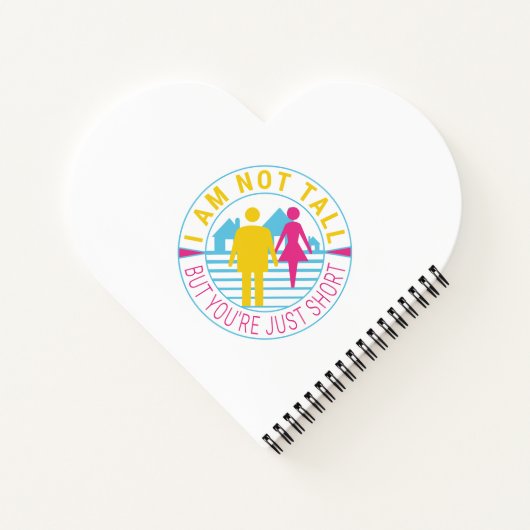 Ich bin nicht groß, aber du bist nur kurz notizblock (Rückseite)