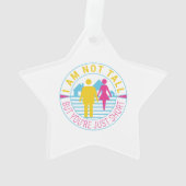 Ich bin nicht groß, aber du bist nur kurz ornament (Rückseite)