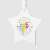 Ich bin nicht groß, aber du bist nur kurz ornament (Vorderseite)