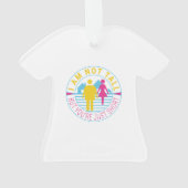 Ich bin nicht groß, aber du bist nur kurz ornament (Rückseite)