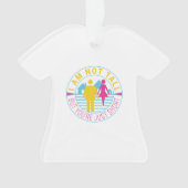 Ich bin nicht groß, aber du bist nur kurz ornament (Vorderseite)