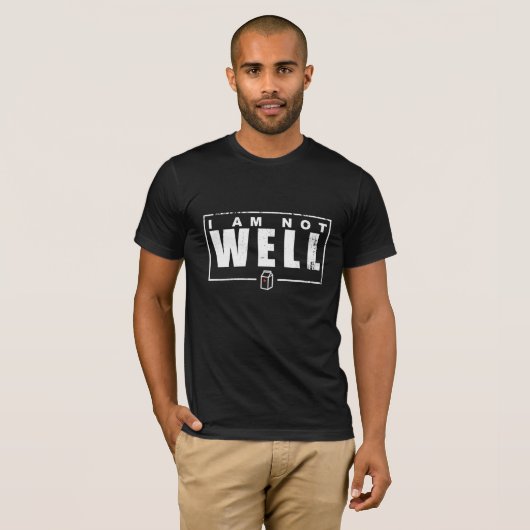 Ich bin nicht gut - weißes Textteppich-Shirt T-Shirt (Vorne ganz)
