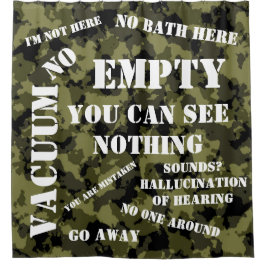 Ich bin nicht hier duschvorhang