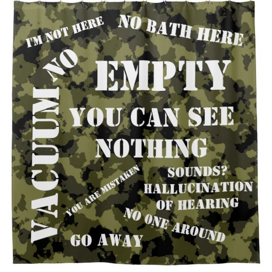 Ich bin nicht hier duschvorhang (Vorderseite)